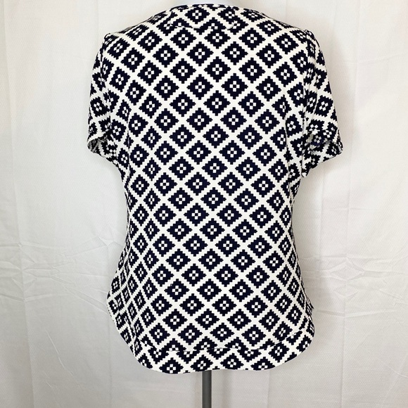 41 Hawthorn Tunic Top Blouse - Black White - L - Picture 5 of 7